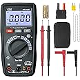 CEM DT-913T Digital Multimeter TRMS 4000 Counts Voltmeter Auto-Ranging Fast Accurately Measures LCD Display Voltage Current Amp Resistance Diodes Continuity for Automotive