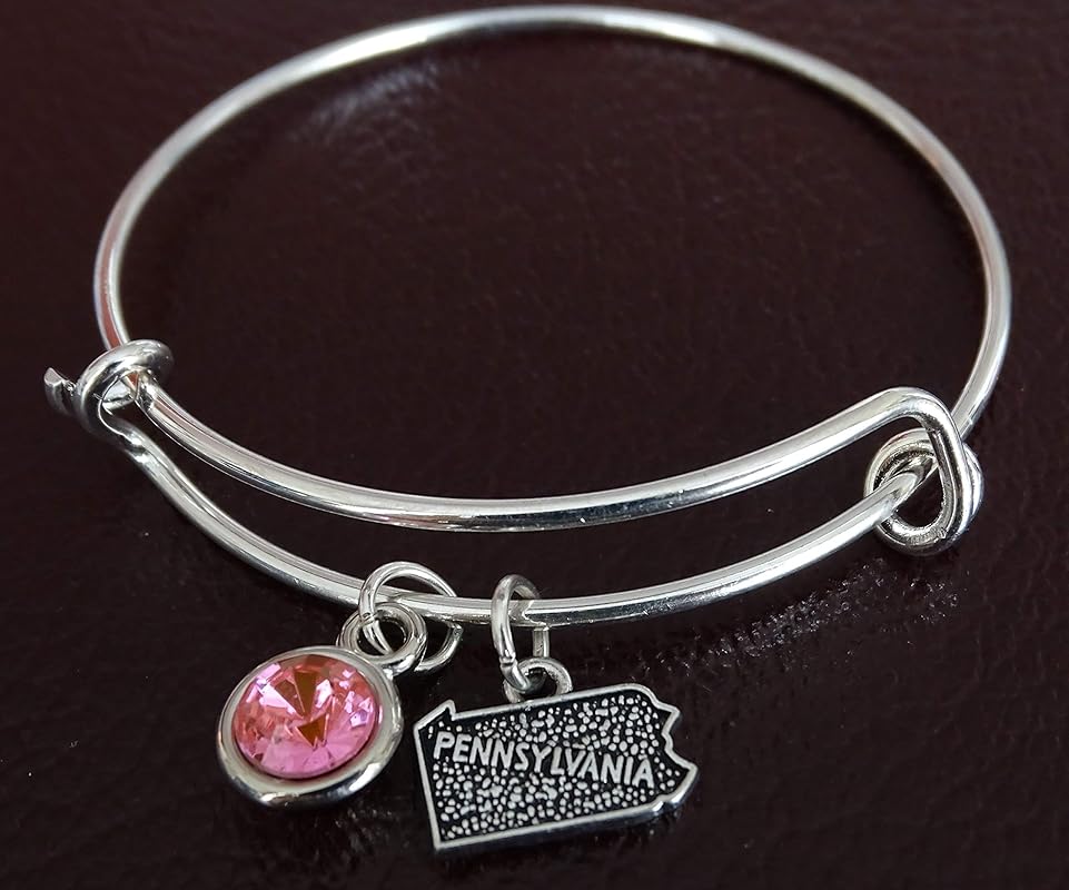Pennsylvania Bracelet, Pennsylvania Charm, Pennsylvania Pendant, Pennsylvania