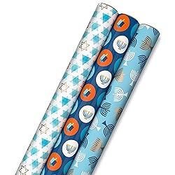 Hallmark Tree of Life Hanukkah Wrapping Paper with