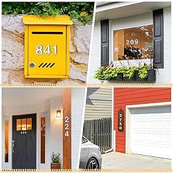 Ranslen 10 Pieces 2.76 Inch High House Numbers
