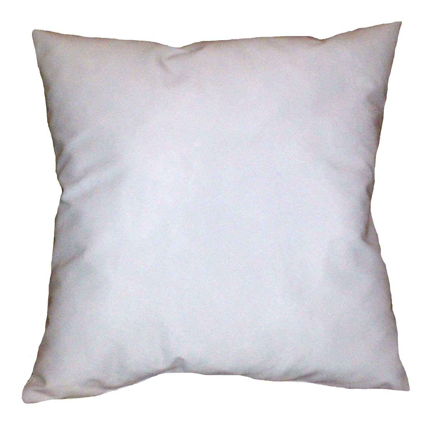 27x27 Inch White CottonBlend Zippered Square Throw Pillow