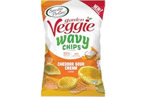 Sensible Portions Garden Veggie Wavy Cheddar Sour Cream Chips, 6 oz