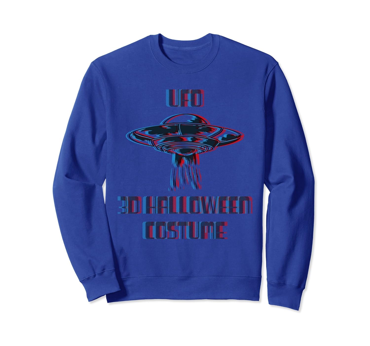 Funny 3D UFO Halloween Costume Sweatshirt-ANZ