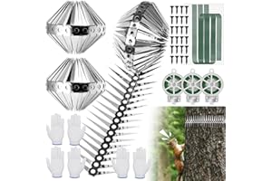 Yimomoyi Bird Spikes, Squirrels Spike, Raccoon Snake Deterrent, Squirrel Spikes, Stainless Steel Squirrel baffles for Bird fe