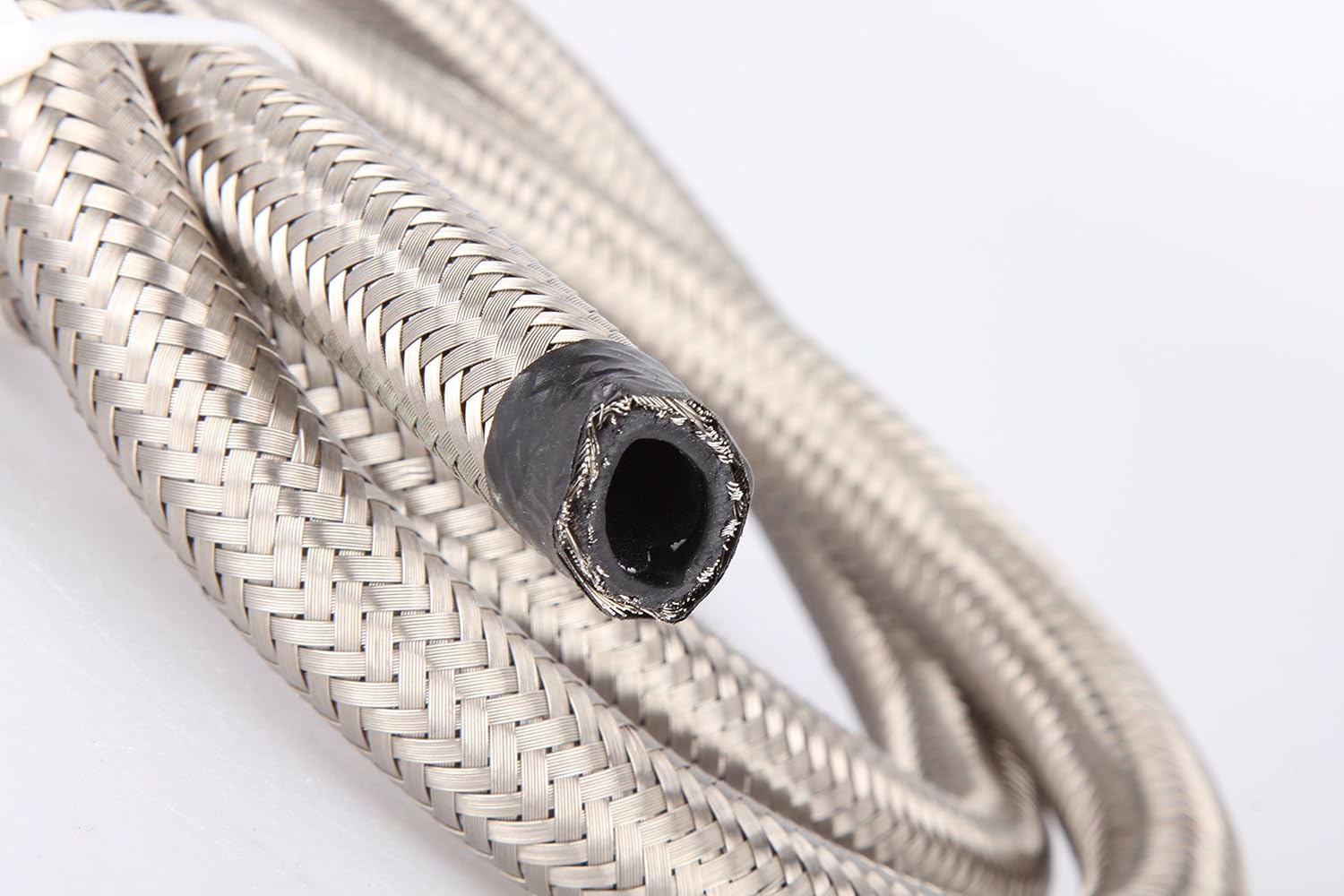 Madlife Garage Universal AN-8 AN8 AN08#308 Stainless Steel Braided Fuel Line Oil Gas Hose each 1 Meter/3.3 Ft Long - Image 5