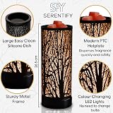 Serentify Colour Changing Electric Wax Melt Burner 26.5cm Black view 5