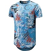 YININF Mens Hipster Hip Hop Short Sleeve Print T-Shirt Shirts Men