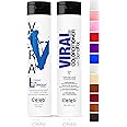 Celeb Luxury Intense Color Depositing Colorwash Shampoo + BondFix Rebuilder, Vegan Hair Dye, Sustainably Sourced Plant Based, Semi Permanent Hair Color, Viral and Gem Lites Duos