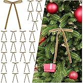 Yastouay 24 Pcs Velvet Bows for Christmas Tree, 5 x 7 Inch Christmas Tree Bows, Velvet Christmas Bows Ornaments for Wreath Gifts Garland Fireplace Candlestick Party DIY Home Decor