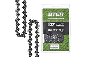 8TEN Ripping Chainsaw Chain 32 Inch .050 3/8 105 DL For Husqvarna 372XP Echo CS-600P Jonsered 670 (1 Pack)