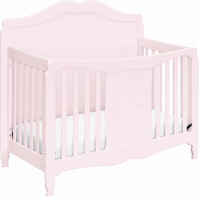 pink princess crib