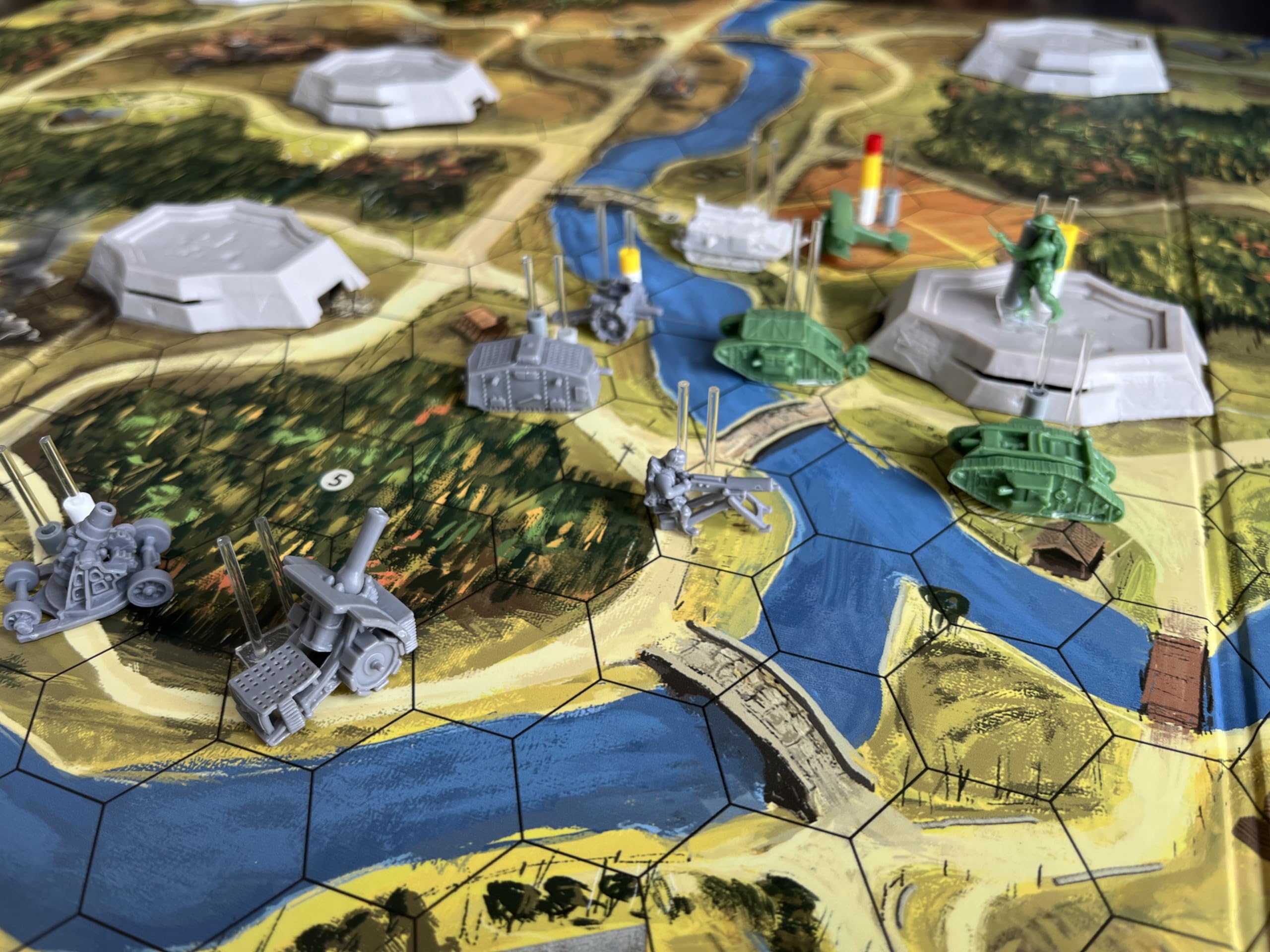 Trench Club, WWI War Miniatures Strategy Board Game, Ages 14+, 1-4 Players, 2+ Hours Playing Time