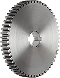 Boston Gear GB40 Plain Change Gear, 14.5 Degree Pressure Angle, 16 Pitch, 0.750" Bore, 40 Teeth, Steel