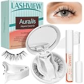 LASHVIEW Soft Magnetic Eyelashes Kit, Natural Look with 0.17mm Ultra-Thin Magnets, Comfortable No-Glue Lashes with Applicator &amp; Eyelash Fixer, Easy to Wear &amp; Remove-N14