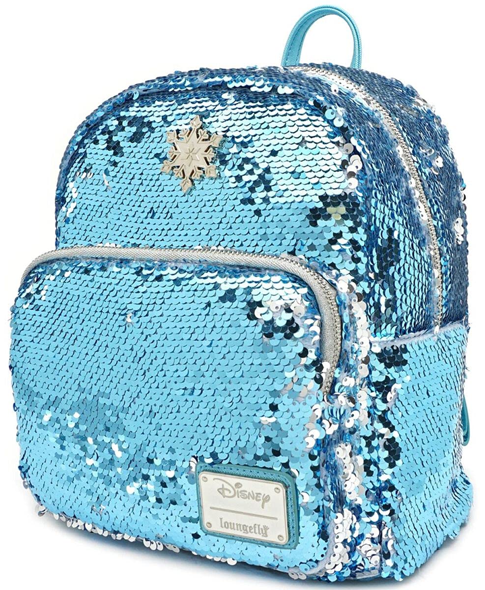 Loungefly Frozen - Elsa Women Mini Backpacks White-Blue, Faux Leather, WDBK0935