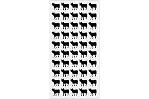 SUNNY BRIDE 50 Wedding Meal Stickers - Food Identifier & Menu Choice Place Cards for Party Seating - Meal Option Indicator (Black, Beef)