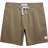 maamgic Mens Athletic Gym Shorts 5/7" Elastic Waist Casual Pajama Pocket Jogger Men Workout Short Pants