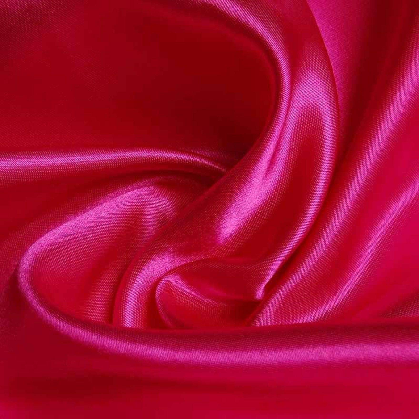 Reliable Bedding 100% Pure Silk Satin Sheet Set 7pcs, Silk Fitted Sheet 15'' Deep Pocket,Silk Flat Sheet,Silk Duvet Cover & Pillowcases Set !!! Cal-King, Hot Pink