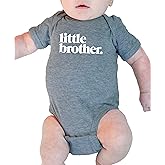 Olive Loves Apple Little Brother Bodysuit for Baby Boys Sibling Outfits