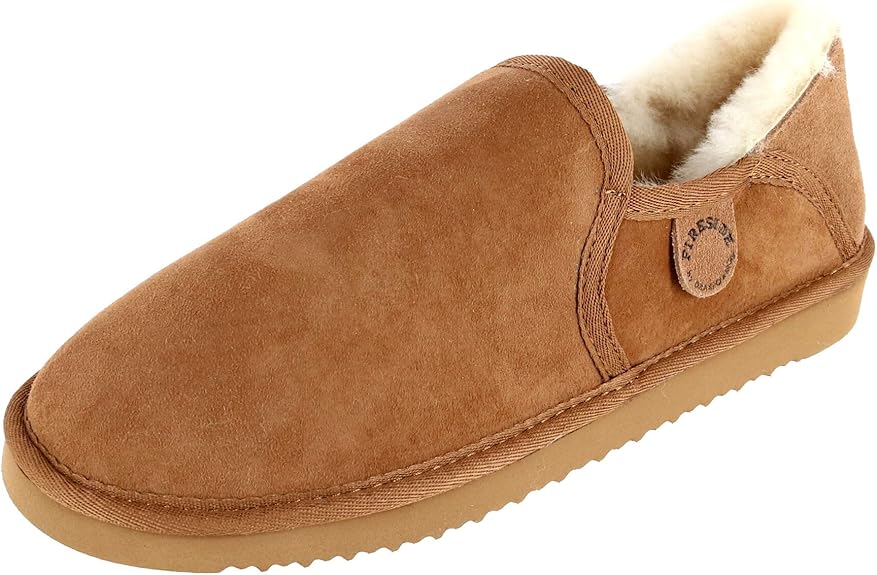 Fireside by Dearfoams Men's Hobart Shearling Closed Back