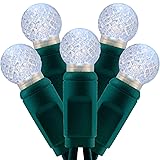 YULETIME Cool White One-Piece G12 LED Christmas
