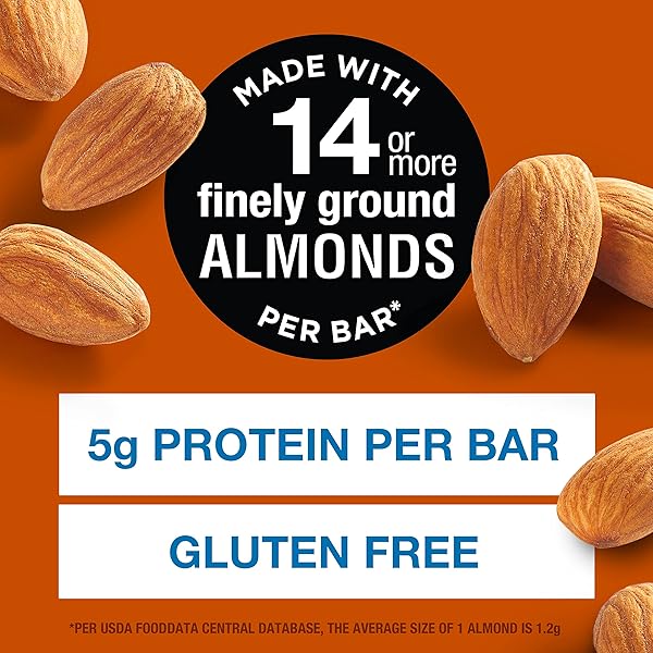 KIND SOFT BAKED SQUARES, PEANUT BUTTER ALMOND FLOUR BLONDIE, GLUTEN FREE, HEALTHY SNACK BARS, 5G PROTEIN, 6 COUNT