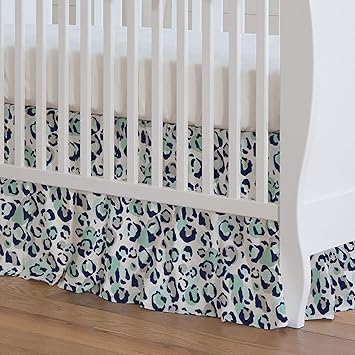 mint crib skirt