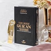 FURKAN Arabic Trace Quran, Hafs Riwaya, Naskh Style, Large Size(6.7x9.5&Prime;), Tracing Quran English, Al Quran Al Karim, Shadowed Quran, Islamic Gift, Gift for Men &amp; Women, Hardcover Quran - Black