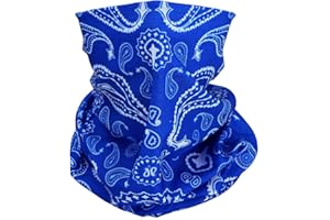 TZ Promise Tube Bandana Face Mask Scarf Paisley Print Head Neck Gaiter Motorcycle Bike Hiking