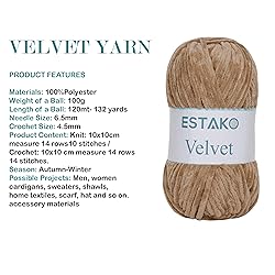 Estako Velvet Chenille Blanket amigurumi Yarn for