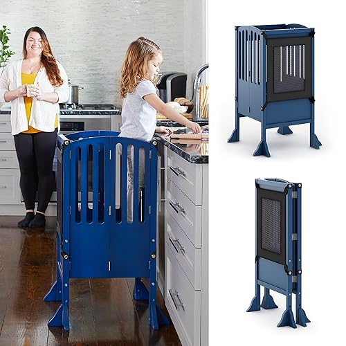 Guidecraft Contemporary Kitchen Helper® Stool Royal Navy