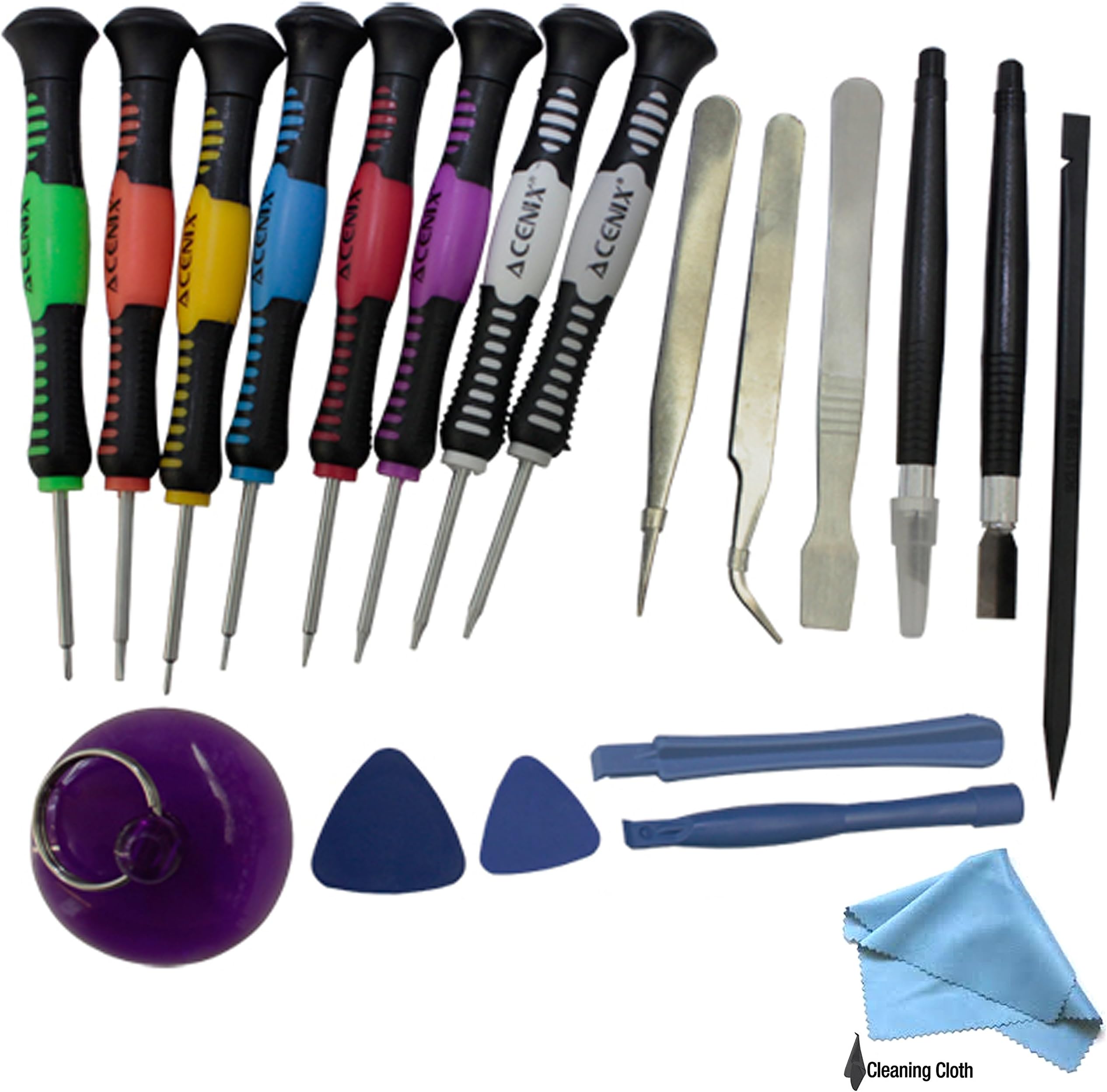 ACENIX 20 in 1 Repair Tool Screwdrivers Kit For HTC iPhone 4 4S 5 5S 5C 6 6S 7 iPad Blackberrry Samsung iPod Laptops