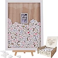 Homish Wedding Guest Book Alternative for Party Celebrate (White Photo Frame)
