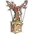 Clockwork Dreams Steampunk Parrot Wood Gear Toy w/Hand Crank, Printed Wood Pieces & Instructions -Sustainable Automata Wood Toys