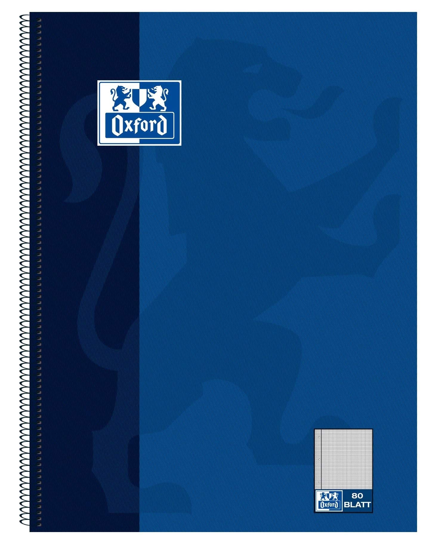 Oxford School Spiral Bind Notebook, A4+, 80 Pages, Perforated