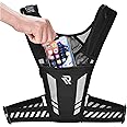 RunRep reflective lightweight freetrain running vest - stay hydrated - fits for men and women - perfect running phone holder - running hydration vest