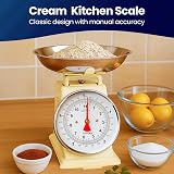 Innoteck Mechanical Kitchen Scale with Bowl 5kg Cream view 2