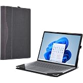 Laptop Cover for Lenovo ThinkBook 14 Gen 8 7 6 (G8 IAL IRL &amp;G7ARP&amp; G6 ABP IRL) 14 "PU Leather Notebook Sleeve Detachable Protective Back Shell (Dark Gray)