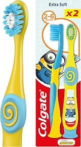 Colgate Kids Minions Trolls Toothbrush 2-6 Extra Soft Bristles Small Head