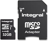 Integral 32GB microSDHC Class 10 Memory Card U1 90MB/s for Smartphones Tablets view 2