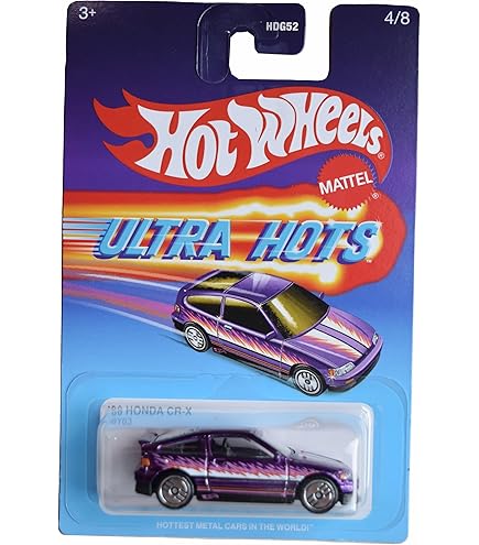 Amazon.com: Hot Wheels Series, Black 1985 CR-X 1/8 : Toys & Games