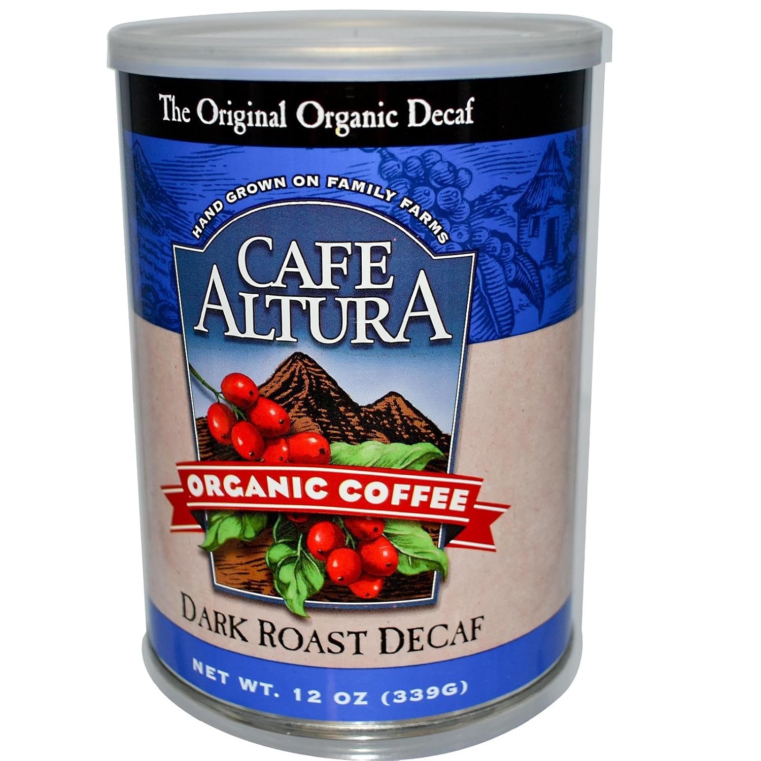 Dark Roast Decaf Ground Coffee 12 OZ Ground Coffee Grocery & Gourmet Food