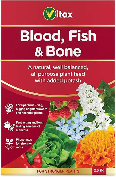 Vitax Blood Fish and Bone Organic Fertiliser 2.5Kg General Purpose