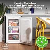 Abode Under Counter Freezer 60L 48cm Wide White 3 Drawers A85UCFZ482E1W view 8