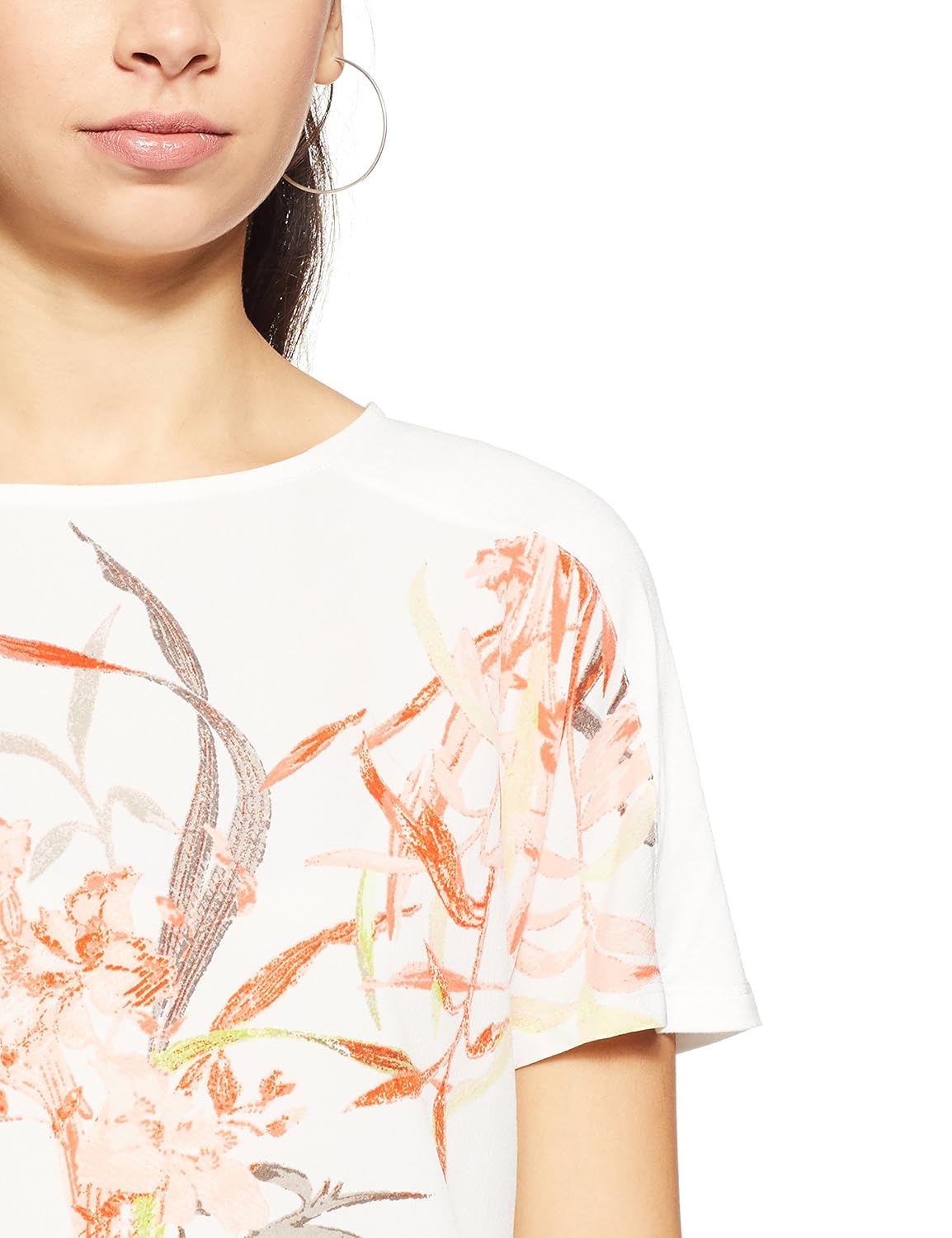 marks & spencer women's floral regular fit t-shirt