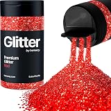 Hemway Red Glitter Shaker 130g Extra Chunky Resin Epoxy Craft Glitter view 1