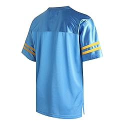 DEHANER Light Blue Football Jersey for Men Women
