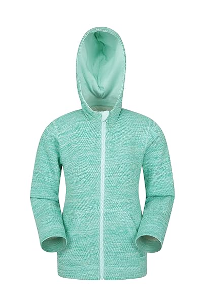 Mountain Warehouse Meadow Kinder-Kapuzenpullover - Sommer-Sweatshirt, 100% Baumwolle, Leichter Pullover, Vordertaschen, warm,