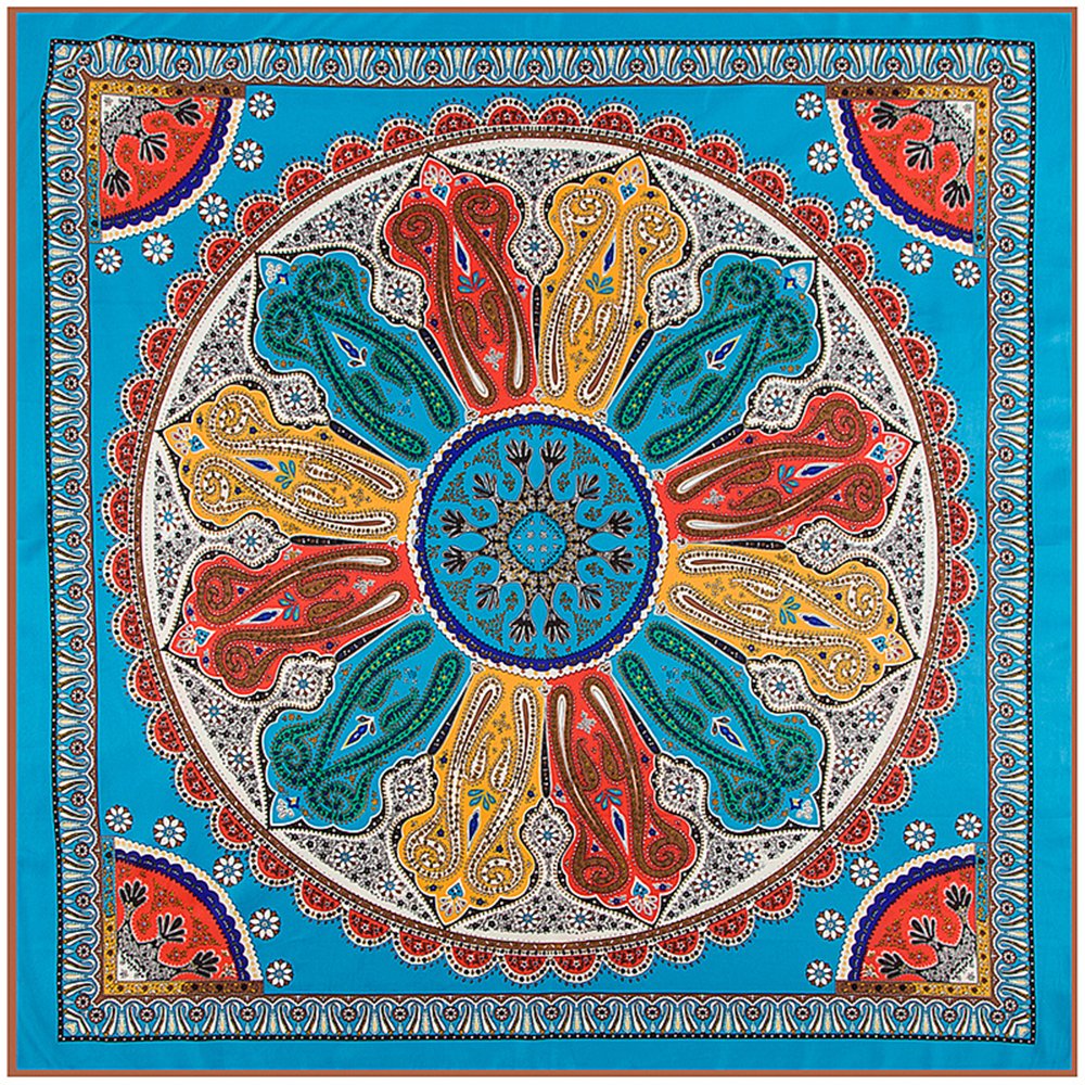 40" Women Twill Satin Polyester Silk Feeling Square Hair Wrapping Square Scarfs 40" Women Twill Satin Polyester Silk Feeling Square Hair Wrapping Square Scarfs