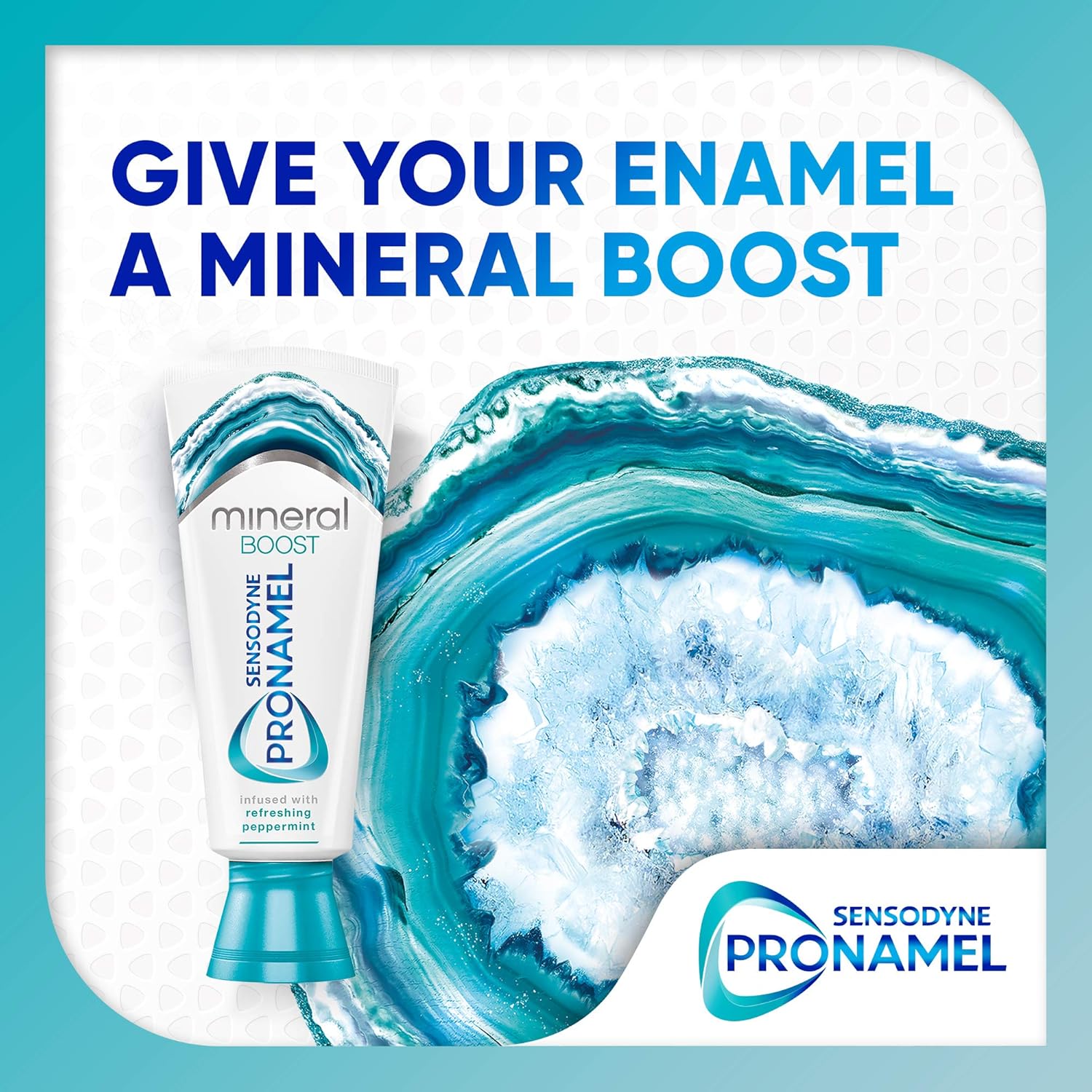 Sensodyne Pronamel Mineral Boost Enamel Toothpaste for Sensitive Teeth, to Replenish Minerals and Strengthen Enamel, Peppermint - 4 Ounces (Pack of 3) : Beauty